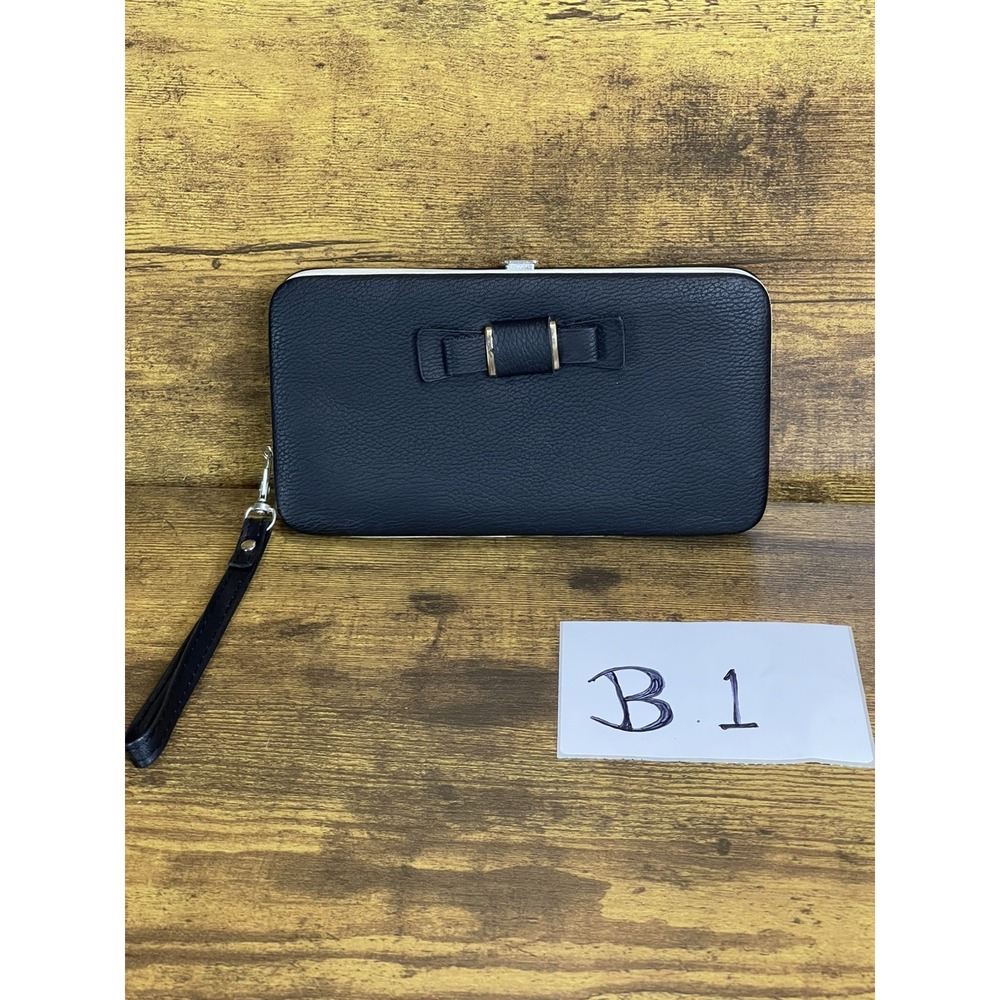 Womens Large Capacity Bowknot Wallet Long Purse Phone Card‎ Holder Pocket -B1